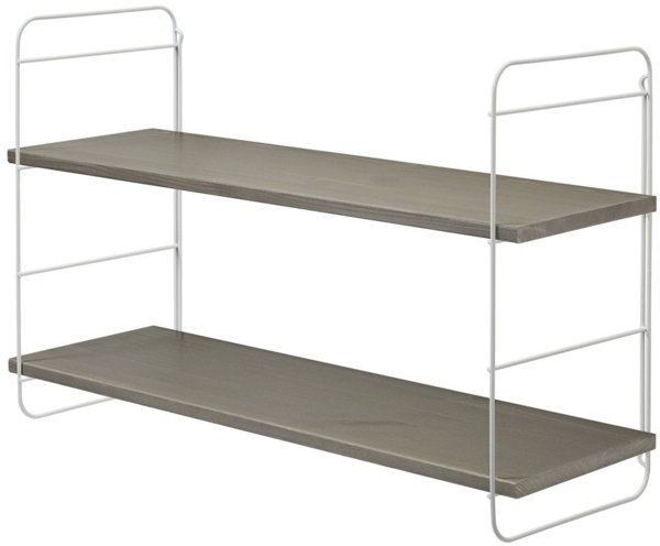 Dolle Wandregal Scala 80 x 45 cm kiefer grau/weiß