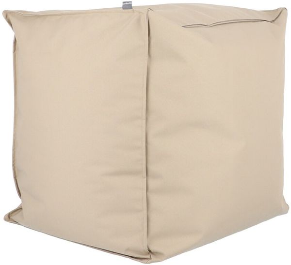 Hocker Sitzsack Gordon Pouf Gwen, beschichtetes Polyester, modern, taupe, outdoor geeignet
