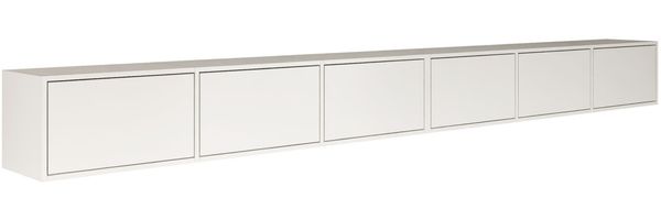 Selsey 'Framme' Hängendes TV-Board mit sechs Klappen 300 cm, Weiß