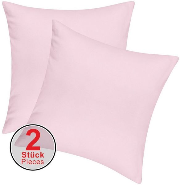 Pataya Kissenbezug 100% Baumwolle, weiche Kopfkissenbezug, Kissenhülle, Kissenbezüge, (2 Stück), Weich und Atmungsaktiv, Jersey, 140 g/m²