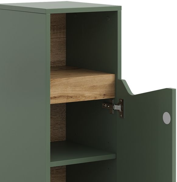 Midischrank Marelle Grün/Artisan 30 x 74.5 cm mit Tür und offenem Fach Vicco Bild 5
