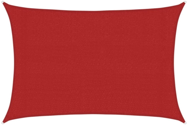 vidaXL Sonnensegel 160 g/m² Rot 3x5 m HDPE 311624