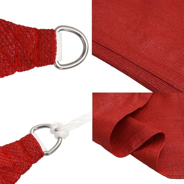 vidaXL Sonnensegel 160 g/m² Rot 3x5 m HDPE 311624 Bild 6