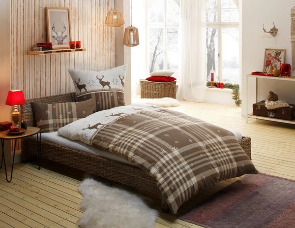 OTTO home Bettwäsche Wenda, Biber, 2 teilig, in Qualitäten PolyCotton (kühlend) + Biber (wärmend, 100% Baumwolle)