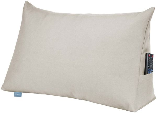 XDREAM Rückenkissen ergonomisches Keilkissen für Bett und Sofa, 1-tlg, als Kopfkissen oder Venenkissen verwendbar, mit praktischem Seitenfach