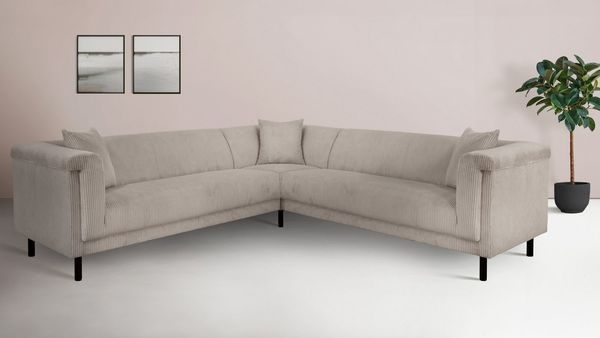 INOSIGN Ecksofa AGNIA L-Form B/T/H: 244/244/71 cm, incl. Zierkissen, gleichschenklig, auch in Cord