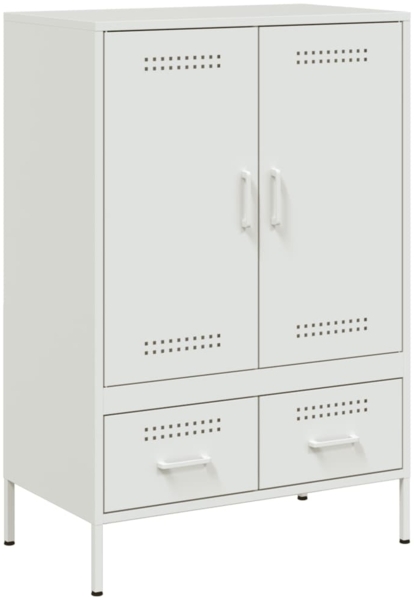 vidaXL Highboard Weiß 68x39x101,5 cm Stahl 843113