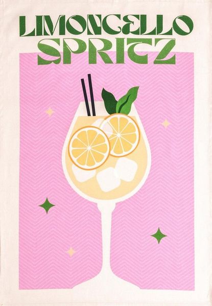 Magma Heimtex Geschirrtuch Saluti Summer Spritz und Limoncello Spritz ca. 50 x 70 cm, (1-tlg, 1 x Geschirrtuch), mit Sommer Cocktail Motiv