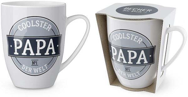 Kaffeetasse Tee Kaffee Tasse Becher 0,25l Geschenk la vida Coolster Papa 9507561