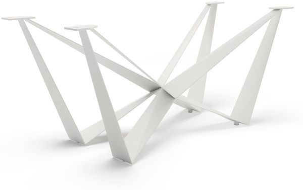 Tischgestell Spider Metall Weiß für Tischplatten ab 200 cm