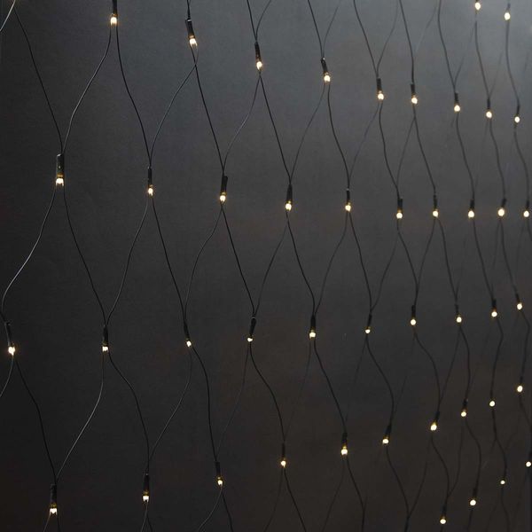 Dekorative Netzlichter | Warmweiss | 160 LED's | 2x1 m | Lichteffekte: 7 | Innen- und Aussenbereich | Netzstromversorgung