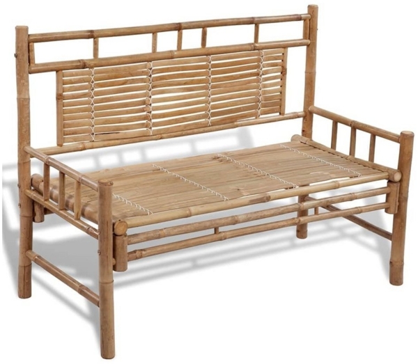vidaXL Gartenbank 120 cm Bambus 41504