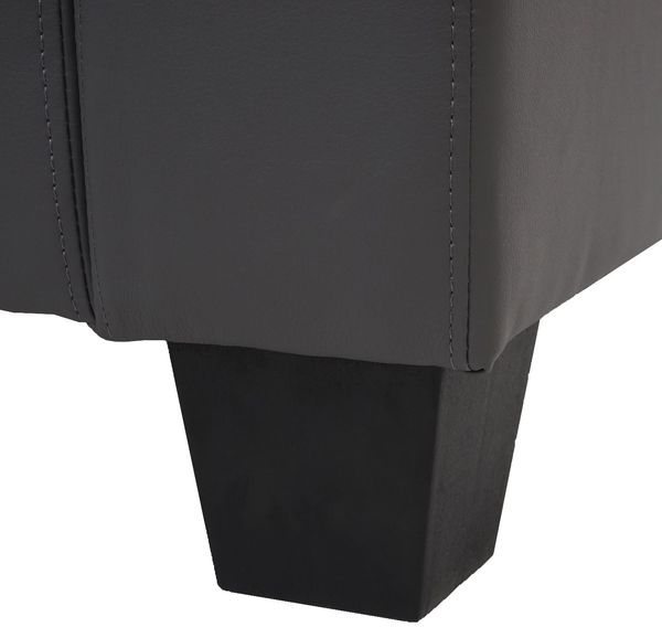 3-1-1 Sofagarnitur Couchgarnitur Loungesofa Lille ~ Kunstleder, dunkelgrau Bild 7