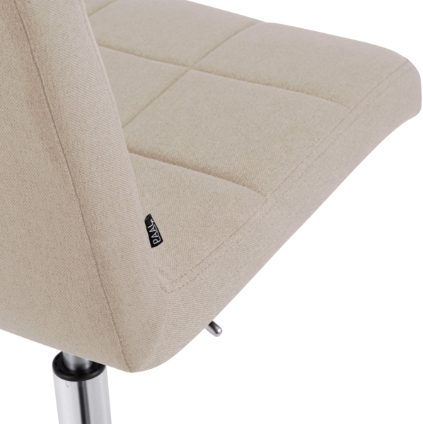 CLP Arbeitshocker Darfield höhenverstellbar und 360° drehbar bis 150 kg belastbar,creme Stoff Bild 7