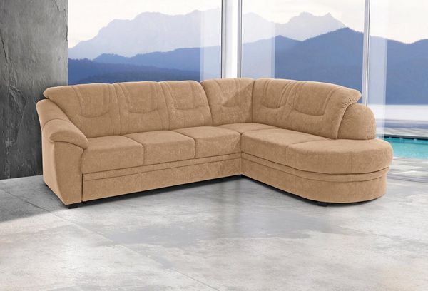 sit&more Ecksofa Savoni L-Form, wahlweise mit Bettfunktion