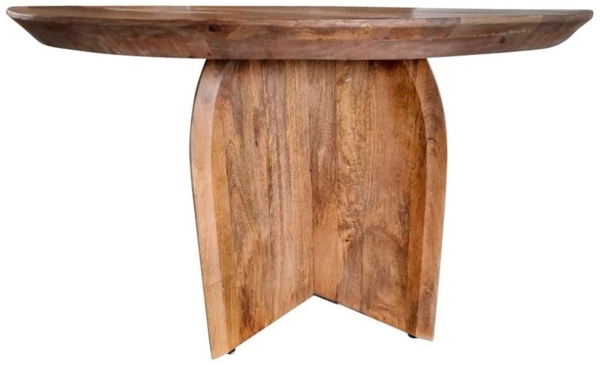 Villa Möbel Esstisch Esstisch Tense Rund (130 cm Durchmesser, 1-St, 1 Tisch), vollständig aus massivem Mangoholz gefertigt