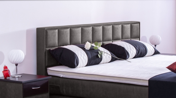 Meisterbetten Boxspringbett Peru 120x200 in MS-Espresso, Matratzenbezug Nano, Komfortschaum-Topper Bild 4