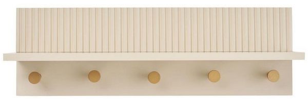 House Nordic Garderobenhalter Nika Wandgarderobe 5 Haken beige.