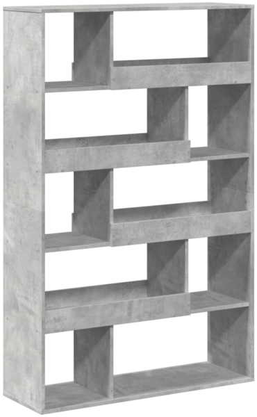 vidaXL Bücherregal Betongrau 100x33x156,5 cm Holzwerkstoff 3309342