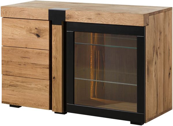 Sideboard Wildeiche 115x45x75 natur geölt ROTTERDAM #115