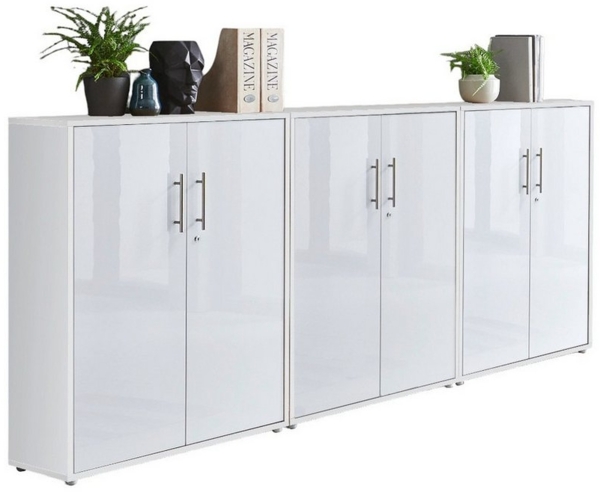 moebel-dich-auf Aktenschrank OFFICE EDITION (Set 9, Büroschrank abschließbar mit Metallgriffen) Made in Germany