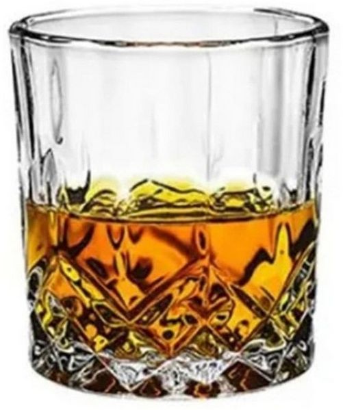 Provance Whiskyglas Sets, anmutige Tumbler für Whisky und Rum mit Relief, 6-tlg.