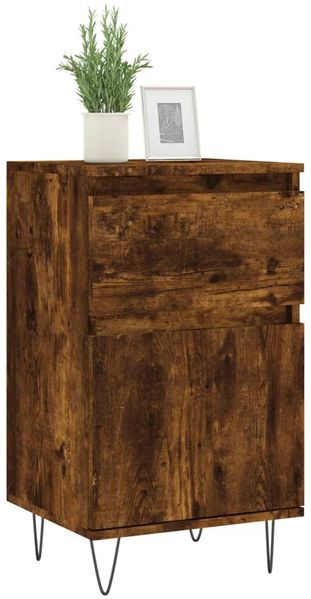 2 Stk. Sideboards, Kommoden Räuchereiche 40x35x70 cm Holzwerkstoff j3526p Bild 3