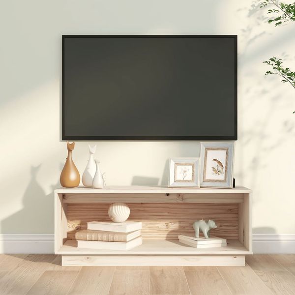 vidaXL TV-Schrank 90x35x35 cm Massivholz Kiefer 813829