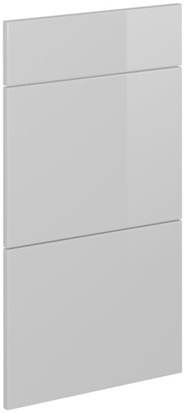 Küchenfront R-Line Weiß Hochglanz 39.6 x 70.4 cm Möbelfront für den Schubladenunterschrank Vicco