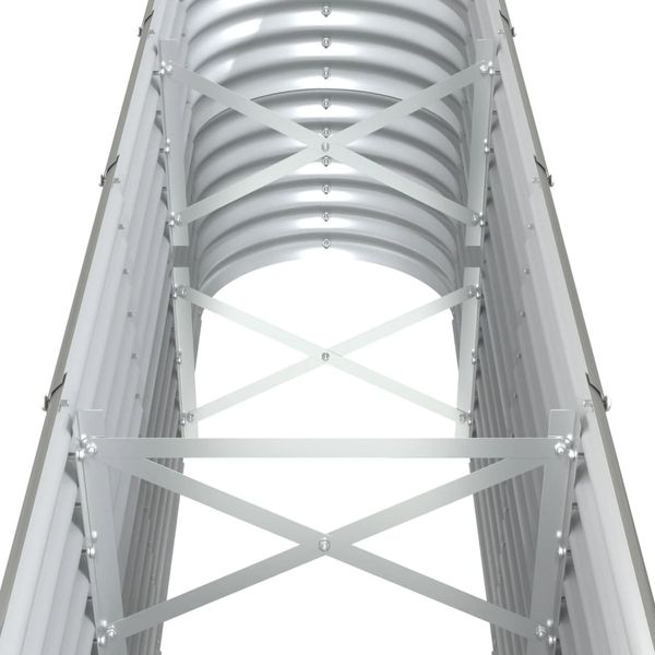 vidaXL Hochbeet Verzinkter Stahl 332x40x68 cm Grau 318909 Bild 5