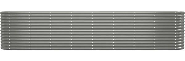 vidaXL Hochbeet Verzinkter Stahl 332x40x68 cm Grau 318909 Bild 3