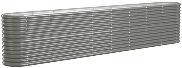 vidaXL Hochbeet Verzinkter Stahl 332x40x68 cm Grau 318909 Bild 2
