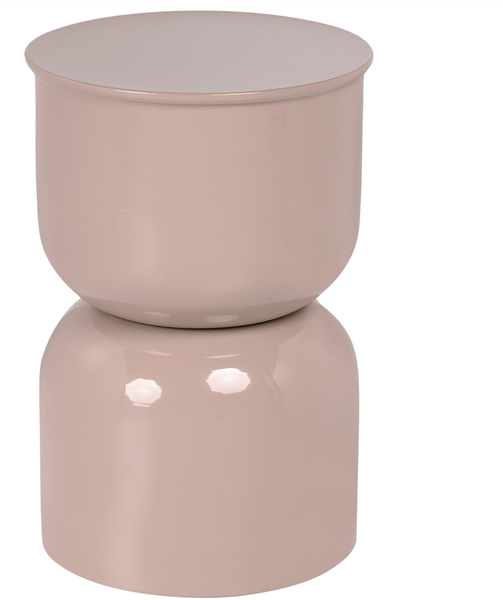 Beistelltisch LETTA Metall Hellbeige