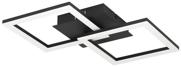 Eglo 75753 BEST CHOICE Deckenleuchte RGBIC Stahl schwarz LED 2X9,8W 3000K L:52. 5cm B:31cm H:8cm dimmbar