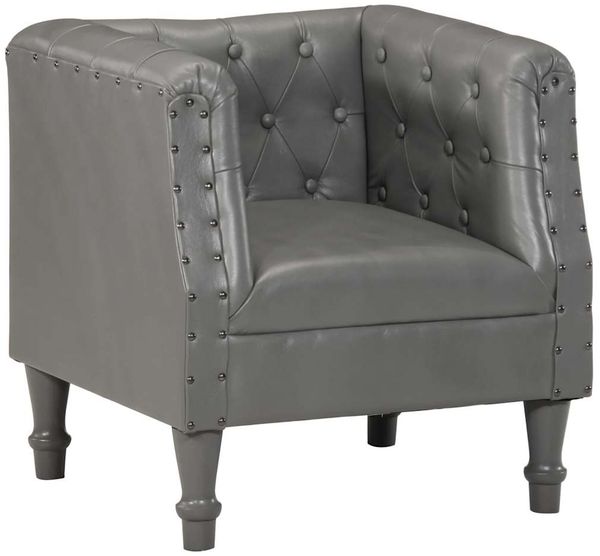 Sessel wohnzimmer, Relaxsessel Grau Echtleder