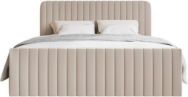 Selsey 'Saliano' Boxspringbett mit Bettkasten, Topper und Chenille-Bezug, Beige, 140x200 cm Bild 6