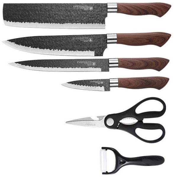 Fine Life Pro Messer-Set (Set, 6-tlg), 3Cr13 Edelstahl, Küchenmesser Set mit Geschenkbox
