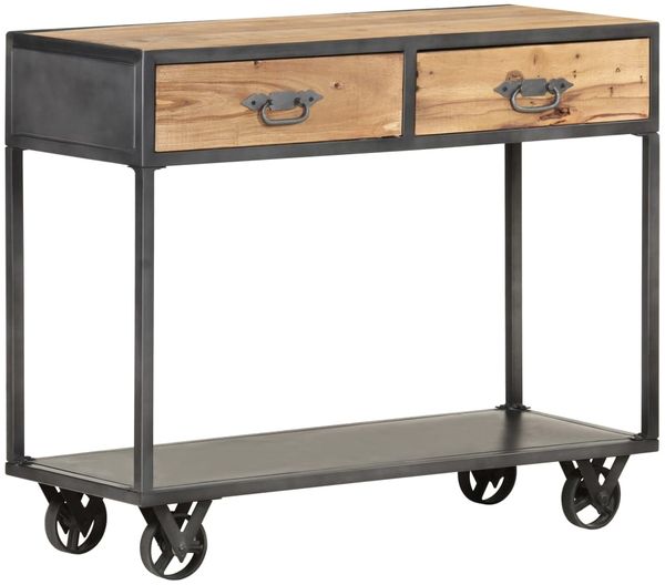 vidaXL Konsolentisch 90x35x74 cm Altholz Massiv 323516