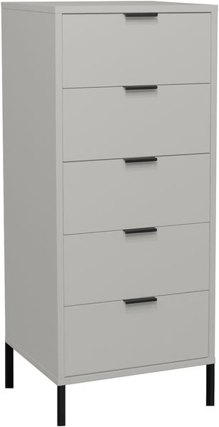Maeusbacher Bonnie Kommoden Quadrat kreidegrau matt lack BxHxT: 51 x 121 x 45 cm Bild 2