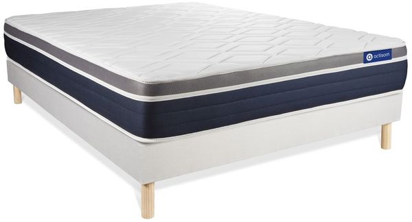 Actiflex confort Matratze 200x200 cm + Bettgestell mit Lattenrost, Härtegrad 3, Taschenfederkern und Memory-Schaum, Höhe : 26 Bild 3