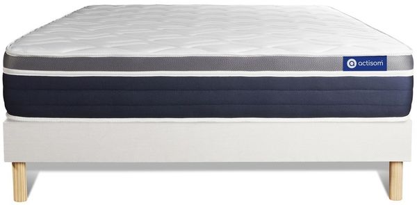 Actiflex confort Matratze 200x200 cm + Bettgestell mit Lattenrost, Härtegrad 3, Taschenfederkern und Memory-Schaum, Höhe : 26 Bild 2
