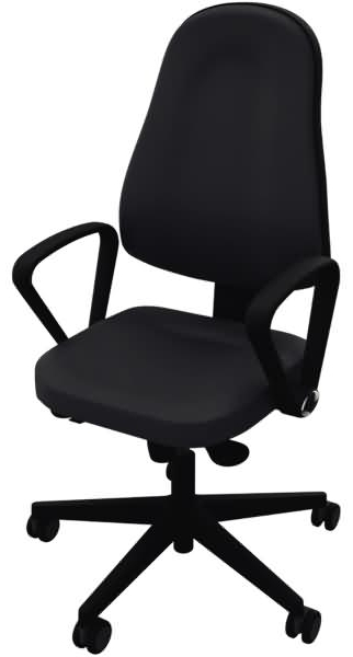 NowyStyl Bürodrehstuhl Bizzi Armlehne schwarz/schwarz