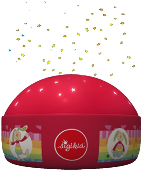 Niermann Standby 80062 Nachtlicht Rainbow Rabbit Projektor, Plastik, rot, 12 x 12 x 7.5 cm Bild 2