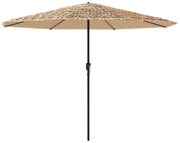 Sonnenschirm, Terrassenschirm mit LED und Stahlmast Braun 324x324x247 cm