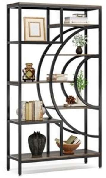 Tribesigns Bücherregal Tribesigns 179cm Geometrisches Bücherregal, 8-stöckiges Bücherregale Bild 6