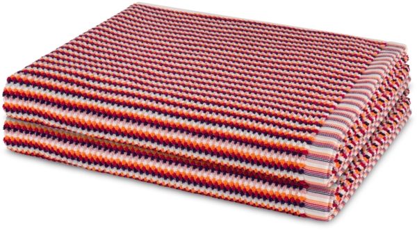 Möve Bliss 2 tlg. Frottier-Set - 2 X Duschtuch (67 X 140cm) - 500 - Rot / orange
