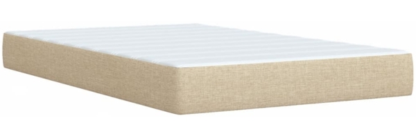 vidaXL Boxspringbett mit Matratze Creme 120x200 cm Stoff 3285853 Bild 9
