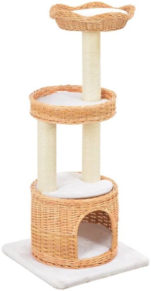 vidaXL Katzen-Kratzbaum Sisal Natürliches Weidenholz 170728