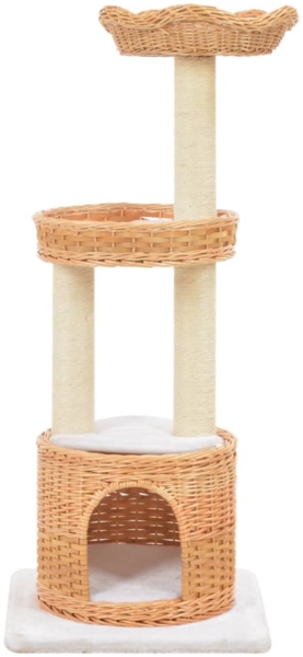 vidaXL Katzen-Kratzbaum Sisal Natürliches Weidenholz 170728