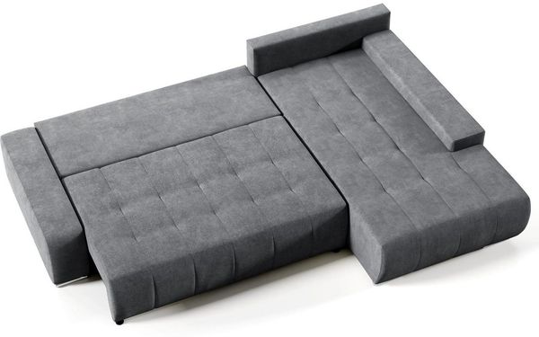 Beautysofa Ecksofa DRACO L mit Schlaffunktion und Bettkasten, Liegefläche 215 × 140 cm, modernes Schlafsofa mit Ottomane links oder rechts Bild 2
